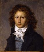 Baron Antoine-Jean Gros Portrait of Francois Gerard, aged 20 oil painting